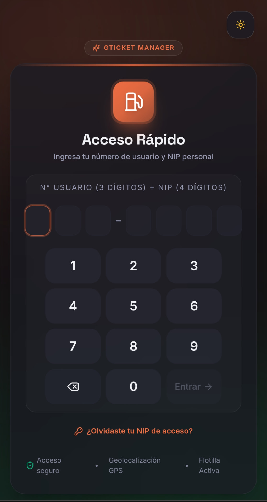 GTicket Manager – Acceso rápido